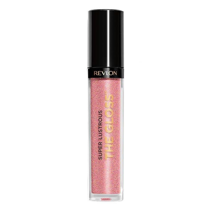 Revlon Super Lustrous Lip Gloss, Non-Sticky, Hydrating, High Shine Finish, 301 Rose Quartz, 0.13 oz