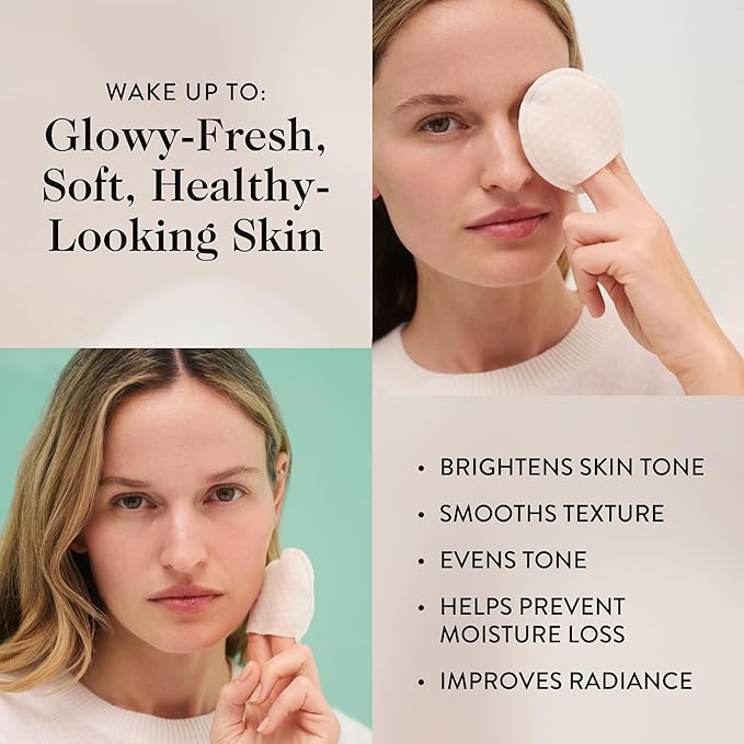 goop Beauty 15% Glycolic Acid Exfoliating Pads | Inspired by a Professional Chemical Peel | Refines & Retexturizes for Glowing Skin | Paraben and Silicone Free | 4 pack