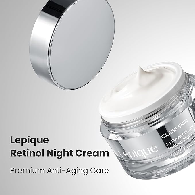 Retinol Night Cream 1.69oz - No.1 Korean Retinol Night Cream for Face and Neck - Collagen, Centella, Hyaluronic Acid - Anti aging cream, Moisturizer, Face Cream, Hydrating, Firming