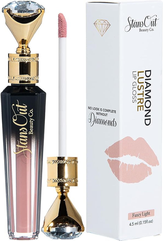 StansOut Beauty Diamond Lustre Fancy Light Hydrating Lip Gloss | Cute Nude Moisturizing Butter-Smooth Colors | Shades for Naturally Plump & Pout, Sparkling clear finishes & Glossy Choices.