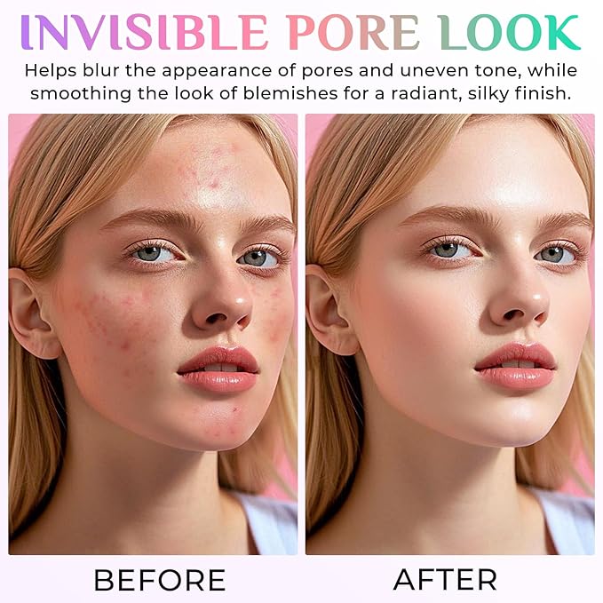Primer for Face, 3 In 1 Face Primer Before Makeup, Moisturizes-Sunscreen Cream SPF50+ Triple-Tone Color Corrector for Isolation, Smoothing Skin Gripping