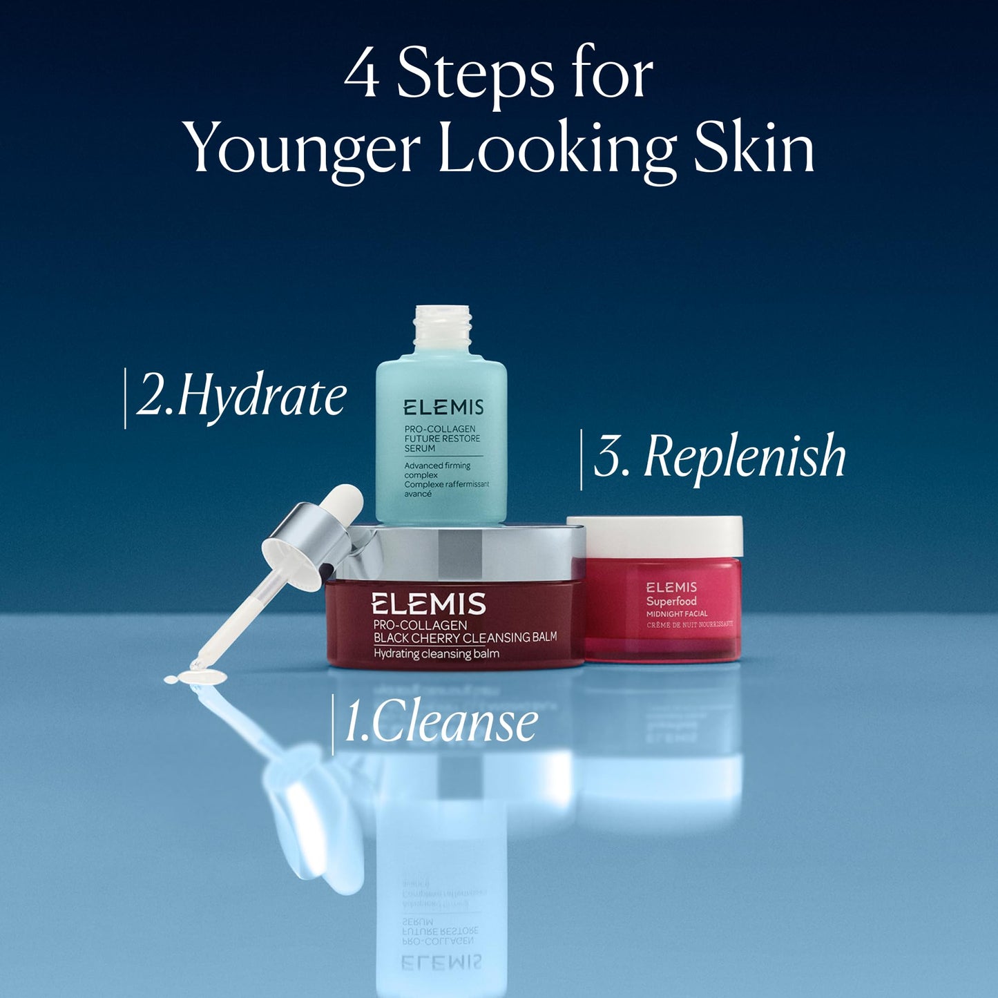 ELEMIS Superfood Midnight Facial - Lightweight Overnight Facial Cream, Prebiotic-Infused Hydrating Gel, Vitamin C Camu Camu Moisturizer, Omega Rich Night Cream - 50ml