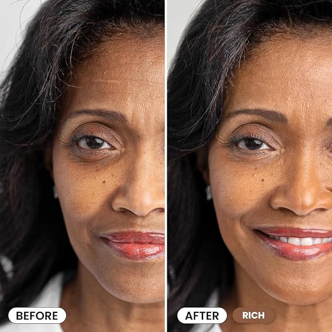 PrimeSkin CC+ Cream for Mature Women – Lightweight Liquid-to-Powder Foundation – Blurs Pores & Covers Age Spots – Crease-Free, Hydrating & Soft-Matte Finish for Sensitive Skin (Rich)