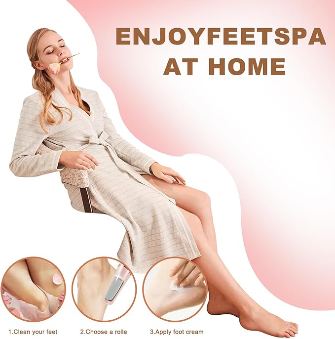 Smooth Pedicure Wand for Feet Electric Foot Callus Remover Rechargeable Pedicure Tools for Feet Callus Removal Tool Rechargeable Foot Callus Remover Best Device for Feet Care Freely