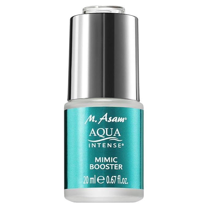 M. Asam AQUA INTENSE Mimic Booster Serum (0.67 Fl Oz) – Facial moisturizer with hyaluronic acid & high-tech peptide for targeted smoothing of expression lines, fragnance-free and vegan
