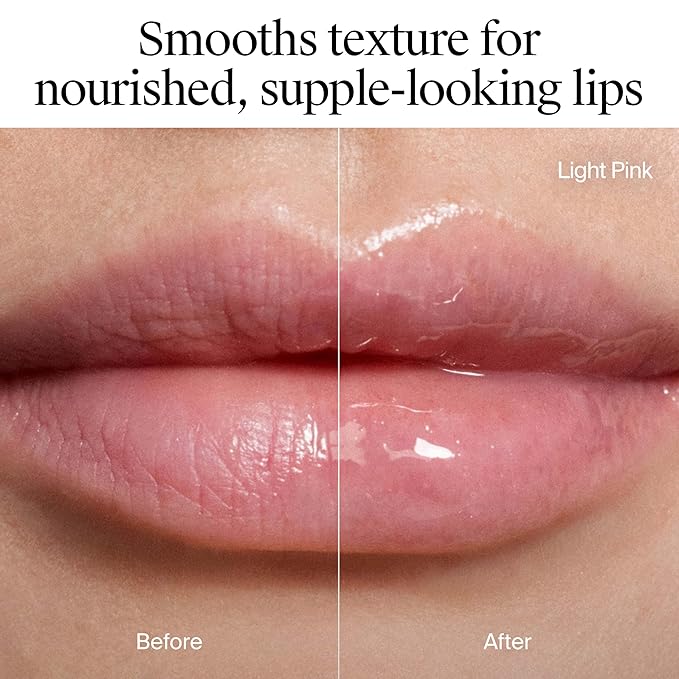 Neutrogena Hydro Boost Tinted Lip Oil with Hyaluronic Acid, glossy lip oil designed to hydrate & nourish lips while bringing out their natural color, Light Pink, .2 oz