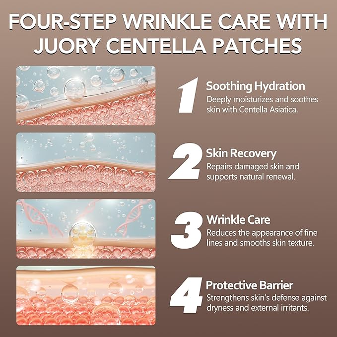 Forehead Smile Line and Neck Herbal Wrinkle Patches with Centella Asiatica, Aloe, Hyaluronic Acid, Vitamin E and Collagen, Overnight Facial Anti-Wrinkle Care to Lift and Smooth Skin for Women，14 Pack