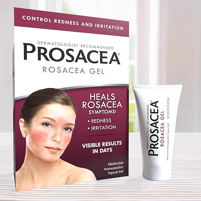 Prosacea - Medicated Rosacea Treatment for Face - Heals Rosacea Symptoms of Redness, Pimples and Irritation - Fragrance Free - 0.75 oz