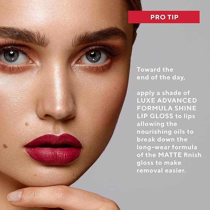 Mirabella Luxe Advanced Formula Matte Lip Gloss, Richly Pigmented Long-Wear and Full-Coverage Liquid Lipstick, Matte Lipstick for Women Stays Put and Won't Dry or Crack Lips, Classic