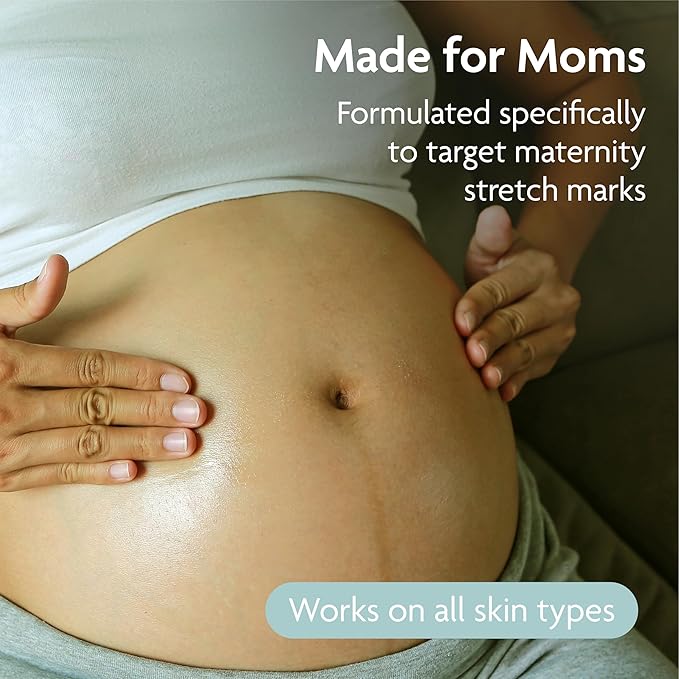 TriLASTIN Stretch Mark Cream for Pregnancy - 5.5 oz Jar & 3 Oz Hydro-Thermal Accelerator Serum Bundle - Hyaluronic Acid Moisturizing Cream for Stretch Mark Prevention - Maternity Skin Care Essential
