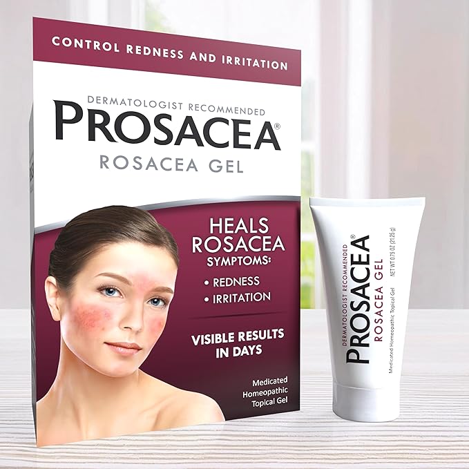 Prosacea - Medicated Rosacea Treatment for Face - Heals Rosacea Symptoms of Redness, Pimples and Irritation - Fragrance Free - 0.75 oz