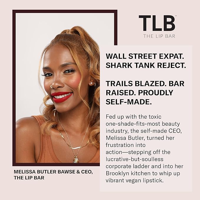 The Lip Bar - Nonstop Liquid Matte Lipstick, Bawse Lady (Blue Red) - High Pigment - One Swipe - Long Lasting - Jojoba Oil, Vitamin E - Vegan, Gluten Free, Cruelty Free - Makeup & Cosmetics - .24 fl oz