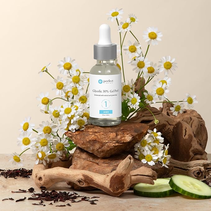 Glycolic Acid 30% Gel Peel - Enhanced with Retinol and Green Tea Extract (Professional Chemical Peel)- 1 fl oz 30mL