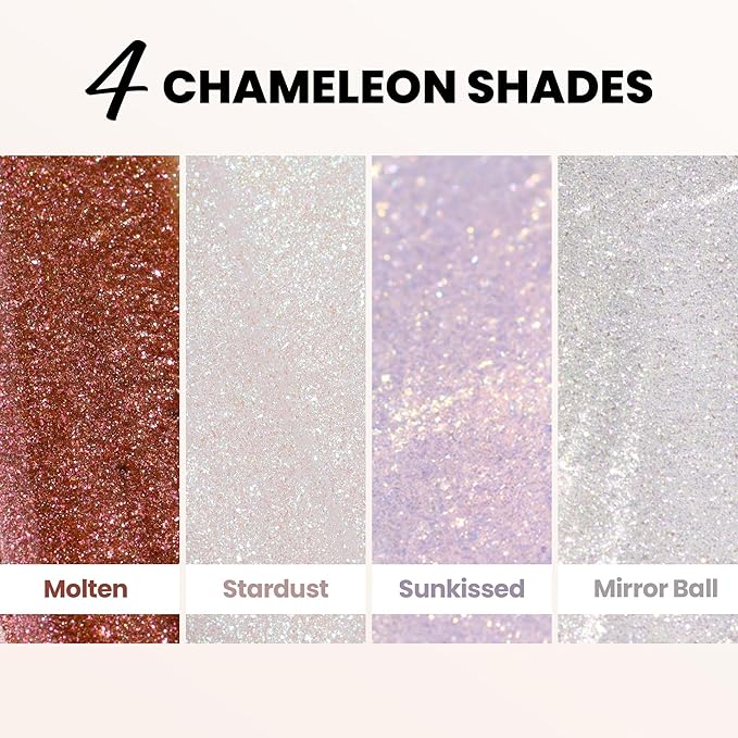 LONDONTOWN Shimmer Nail Highlighter - Multi-Dimensional Iridescent Finish Nail Polish Treatment, Vegan Cruelty Free, Shimmery Pastel Opal Aurora Borealis, Stardust - .40fl oz