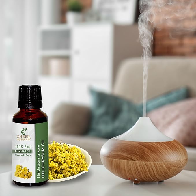 Helichrysum Oil 100% Pure Undiluted Natural Uncut Therapeutic Grade Steam Distilled Essential Oils for Skin, Hair and Aromatherapy 5000ML