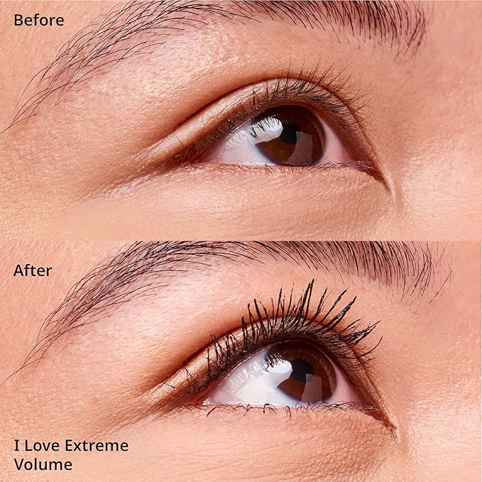 essence | I Love Extreme Volume Mascara (Pack of 3) | Flake Free, Intense & Dramatic Volume | Vegan & Cruelty Free