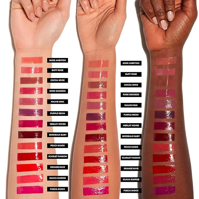 Deck of Scarlet Threeway Solid Lip Oil, Vegan Formula With Hyaluronic Acid and Hydrating Oil Blend, Glossy Finish - Goldcrown