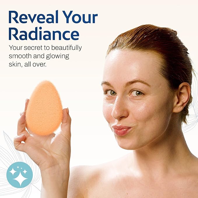 HartFelt [10 Pack] Gentle Exfoliating Facial Sponge for Face - Daily Cleansing Face Scrubber - Buf Dirt Away with Puf Styled Reusable Face Pads for Removing Makeup, Dirt, and Dead Skin