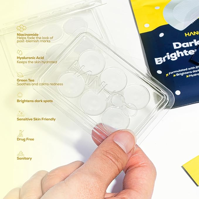 Hanhoo Dark Spot Brightening Patch and T-Zone Pore Patch Bundle, 28 Total Patches, with Niacinamide and Hyaluronic Acid, Hydrocolloid Patches for Clogged Pores, Microneedle Patches for Dark Spots