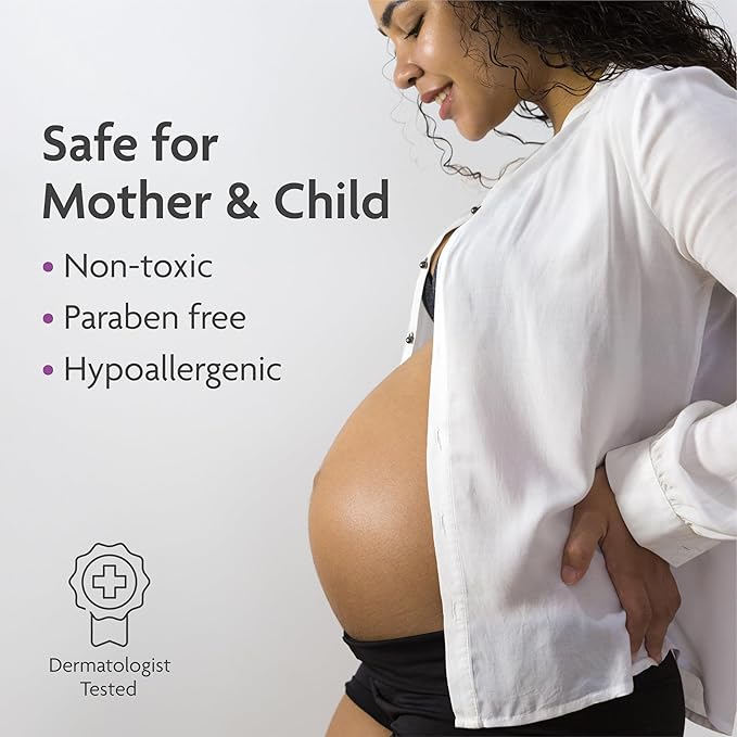 TriLASTIN Stretch Mark Cream for Pregnancy - 5.5 oz Jar & 3 Oz Hydro-Thermal Accelerator Serum Bundle - Hyaluronic Acid Moisturizing Cream for Stretch Mark Prevention - Maternity Skin Care Essential