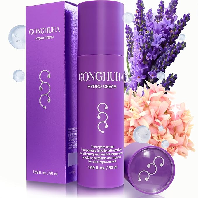Hydro Cream – Lightweight Ultra-Hydrating Face Moisturizer for Glowing Skin | 50ml (1.69 fl oz) with Hyaluronic Acid & Cica | Korean Skin Care