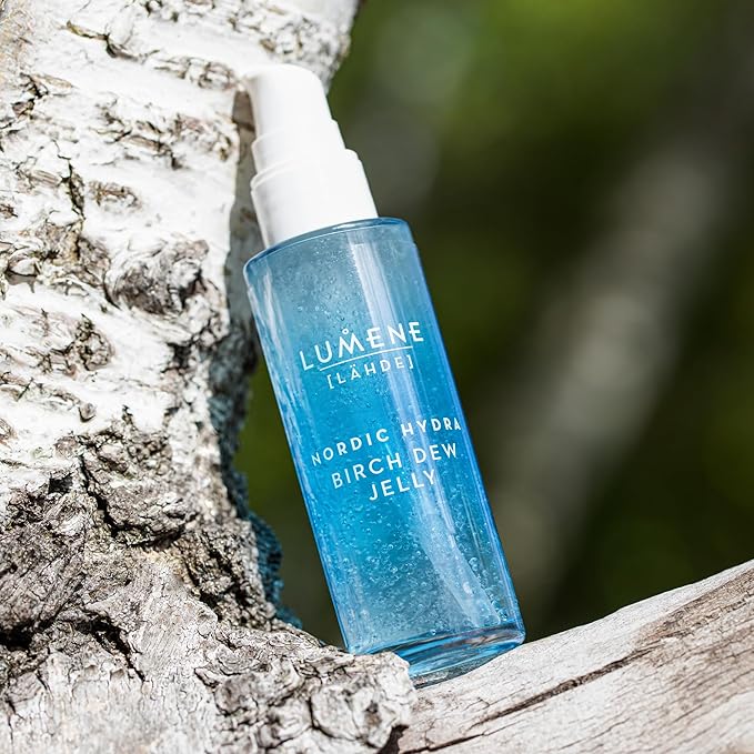 Lumene Nordic Hydra [Lähde] Birch Dew Jelly - Dual Hydrating Serum Face Moisturizer with Hyaluronic Acid and Nordic Birch Sap - Faily Face Serum for Dry Skin and All Skin Types (1.7 fl oz)