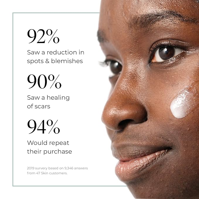 | Hydrating Face Serum with Silver Chitoderm for ALL Skin Types | Clears Acne, Prevents & Heals Breakouts & Blemishes, Repairs Scars | Moisturises and Nourishes For Smooth Skin | 30ml