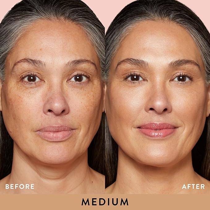 LAURA GELLER NEW YORK Baked Balance-N-Glow Illuminating Foundation - Medium - Buildable Sheer to Light Coverage - Satin Finish