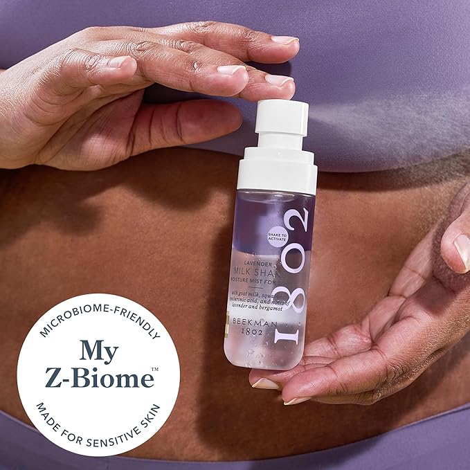 Beekman 1802 Milk Shake Body Mist - Lavender 2 fl oz - Hyaluronic Acid, Jojoba Oil, Instantly Moisturizes, Hydrates & Softens, Good for Sensitive Skin, Cruelty Free