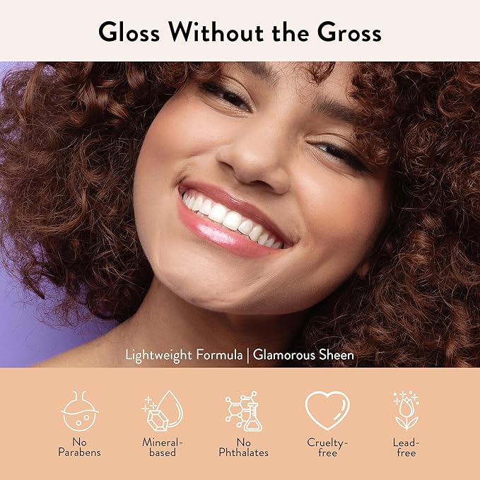 Juwel Cosmetics Luminizing Lip Gloss Hydrating & Moisturizing Lip Gloss for Dry Lips with Beeswax, Castor Oil & Vitamin E, Smooth Finish Tinted Lip Gloss for Women, Vegan, Elixir