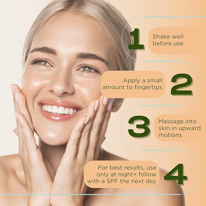 InstaNatural Retinol Serum for Face with 2.5% Retinol, Bakuchiol, Hyaluronic Acid & Squalane | Smoothing Serum for Even-Toned, Youthful-Looking Skin – 1 Fl Oz