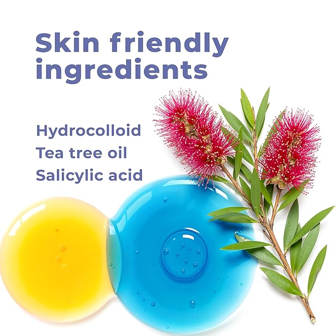 Pimple Patches for Face (240 Patches), Hydrocolloid Acne Patches with Tea Tree Oil & Salicylic Acid, Pimple Patch Pimple Stickers, Hydrocolloid Patch Acne Dots Acne Pimple Patches For Face