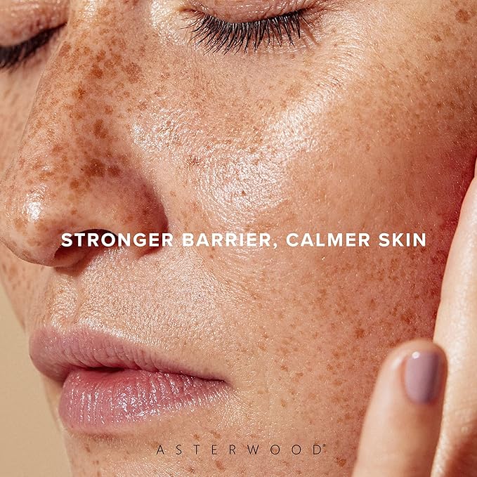 Asterwood Triple Ceramide Barrier Repair Serum - Hydrating, Calming, & Barrier-Restoring Skin Facial Serum - with Ceramide Complex, Squalane, Hyaluronic Acid - Fragrance-Free, Cruelty-Free - 1 Fl Oz