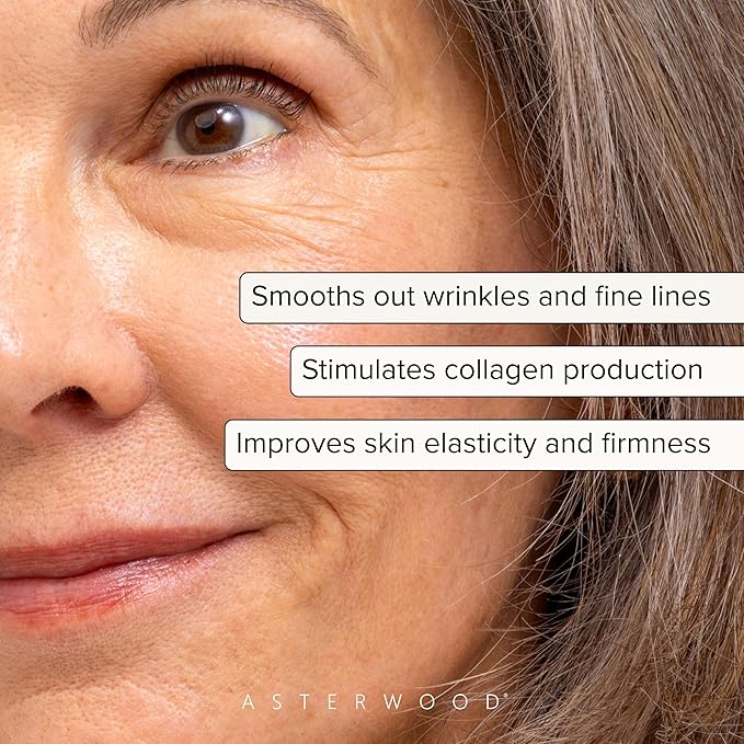Asterwood Bakuchiol Serum for Face - Retinol Alternative - Plumping, Anti-Aging, Wrinkle Reducing - Fragrance-Free - 2 Fl Oz