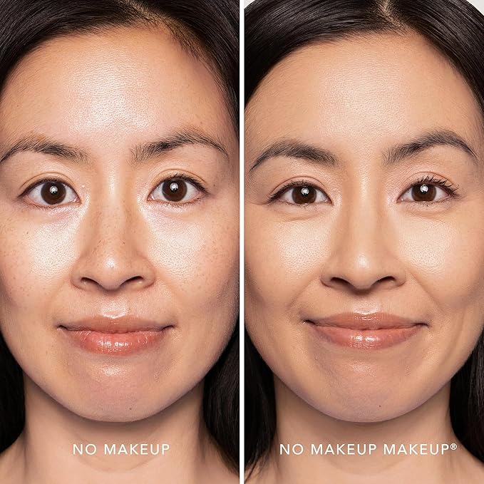 Long-Lasting Lightweight Foundation & Brush Duo | Cruelty-Free, Fragrance-Free, Buildable, Transfer-Proof Makeup (Natural)