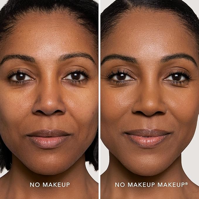 Long-Lasting Lightweight Foundation & Brush Duo | Cruelty-Free, Fragrance-Free, Buildable, Transfer-Proof Makeup (Mocha)